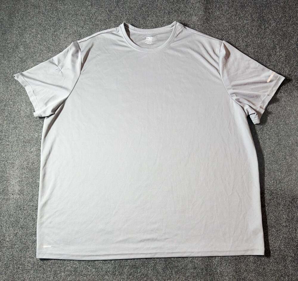 Athletic Works Men's Performance Tee, Light Grey, 3XL/3XG (54-56)
